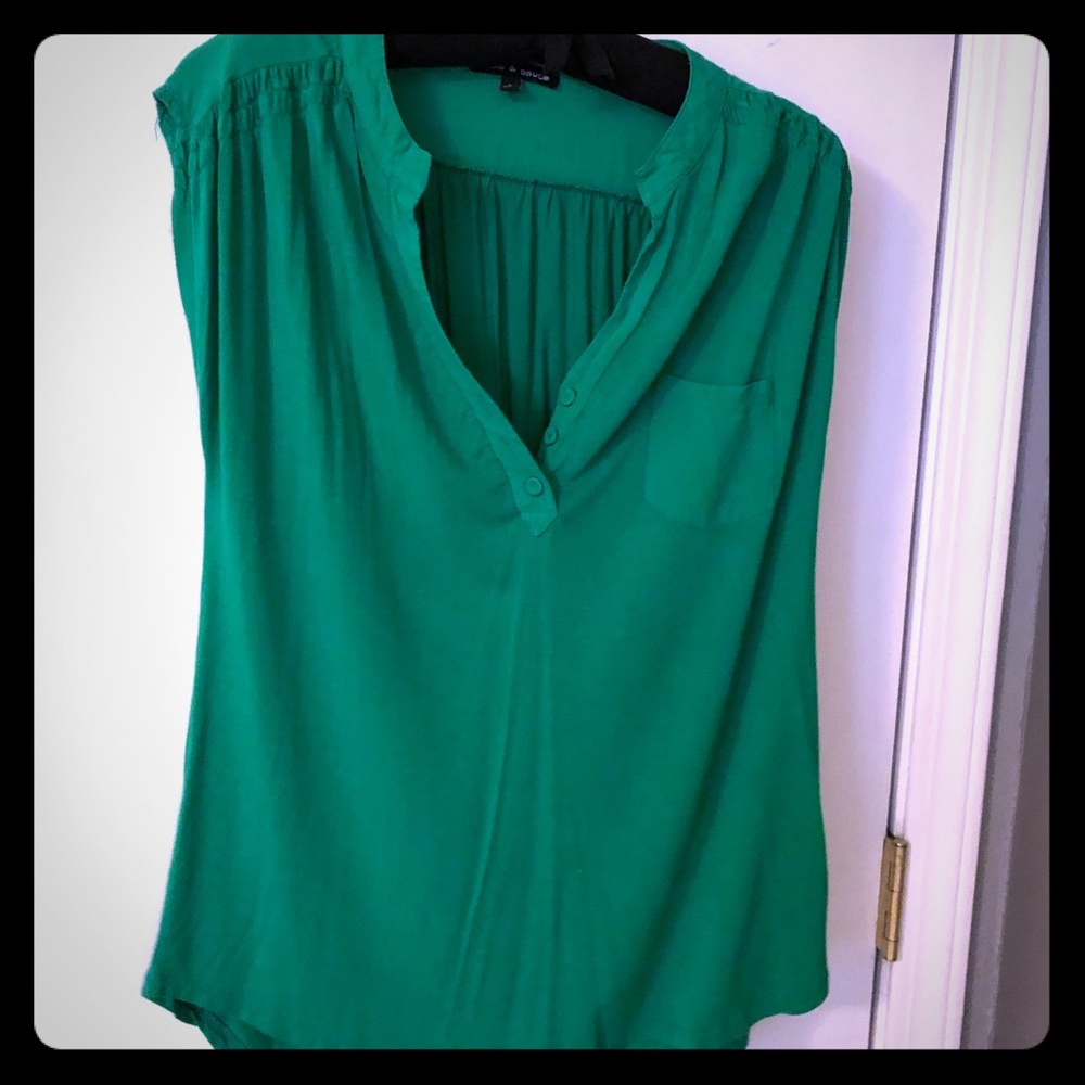 Button VNeck Tank
